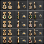 Gold & Silver Plated | Party Wear Stud Earrings