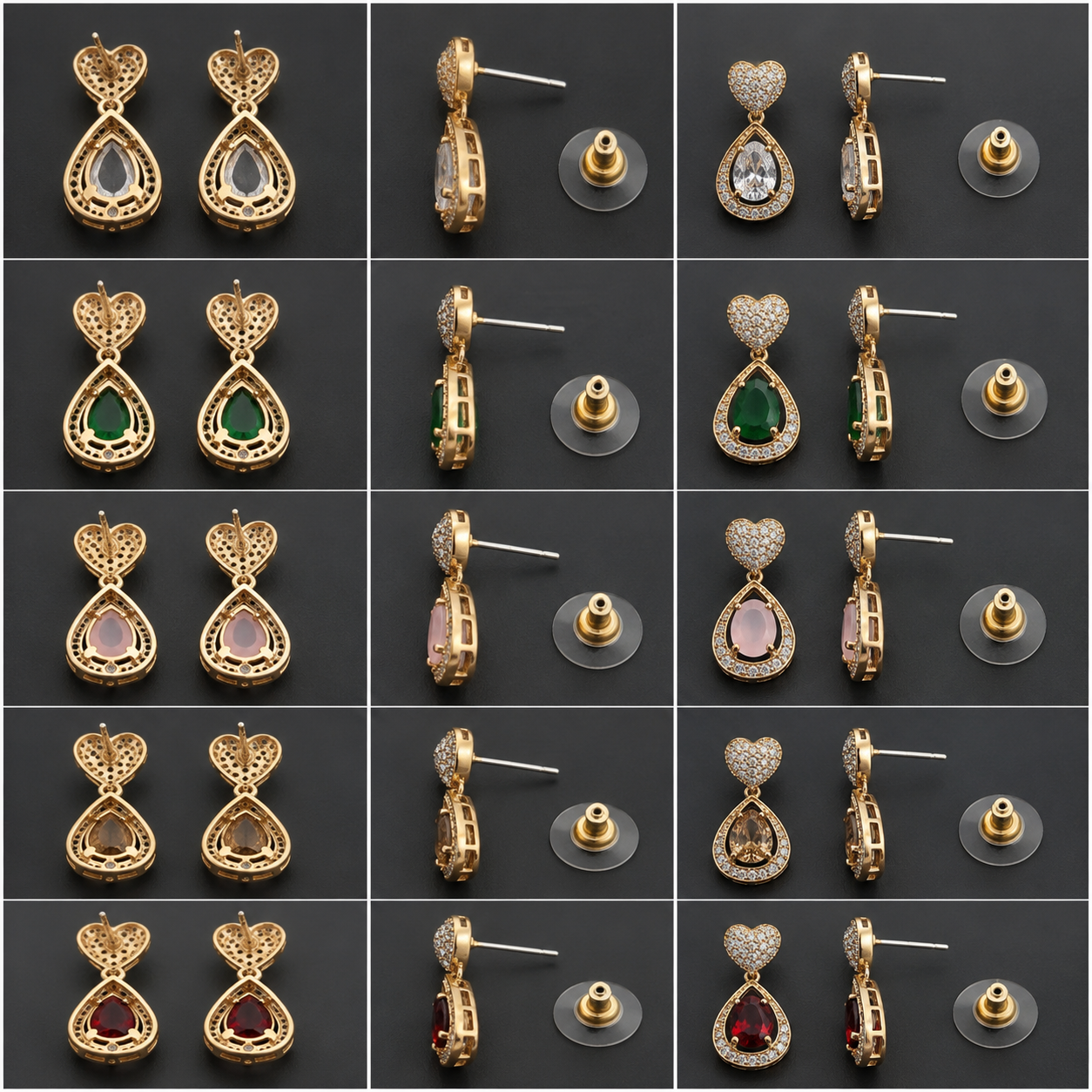 Gold & Silver Plated | Party Wear Stud Earrings