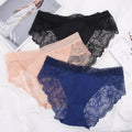 Lace Net Seamless Breathable See Through Panties