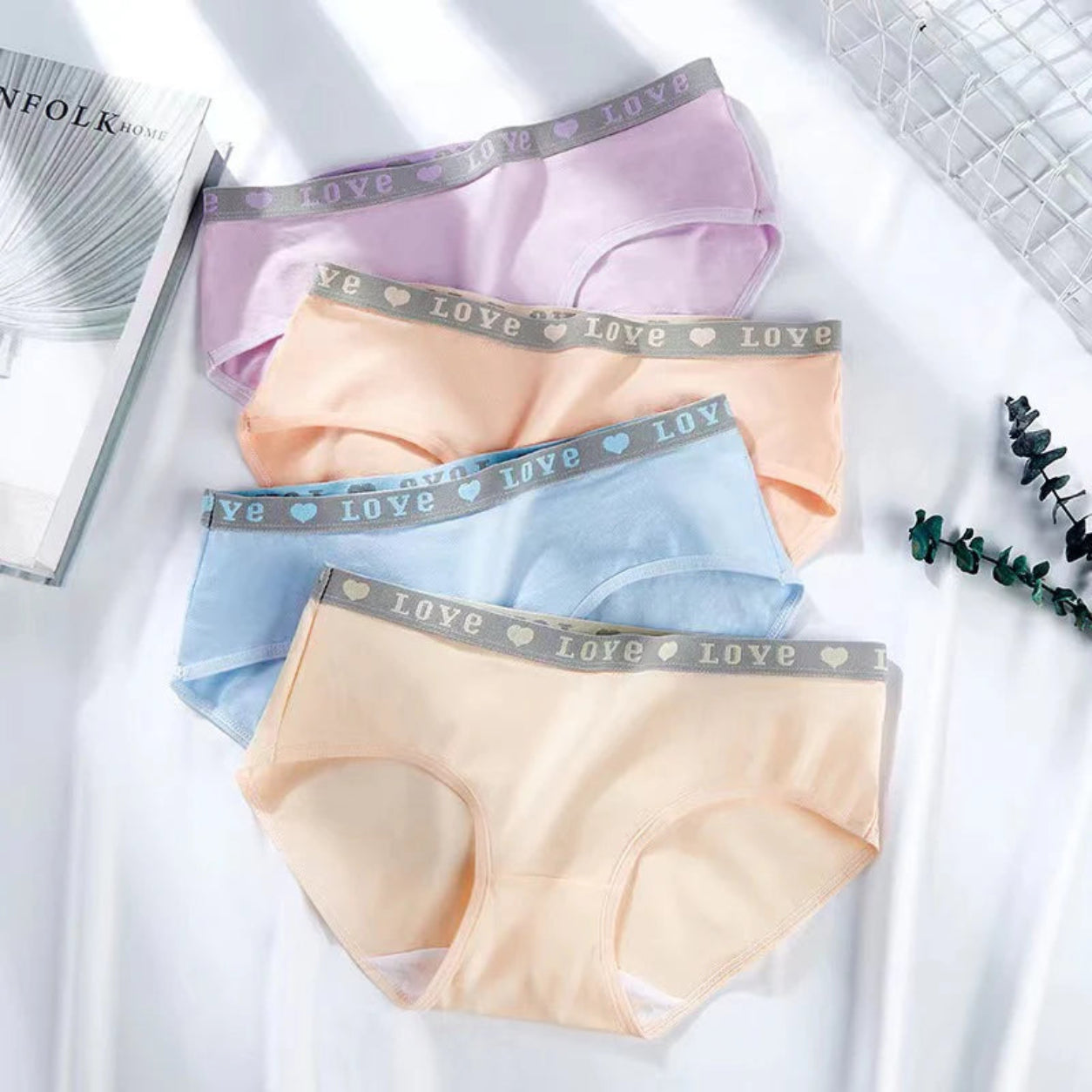 Plain Love Patti Casual Use Cotton Panties 606