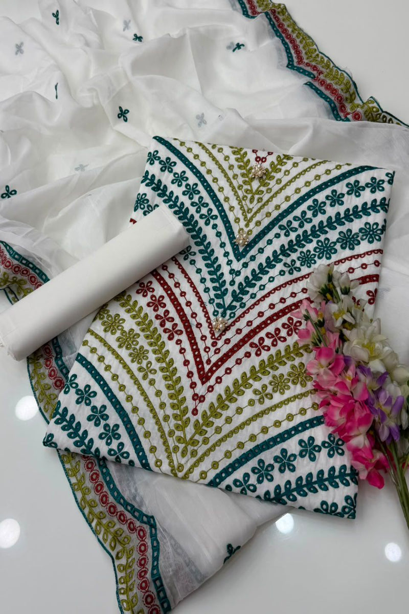 Elegant Embroidered 3 Piece Lawn Suit