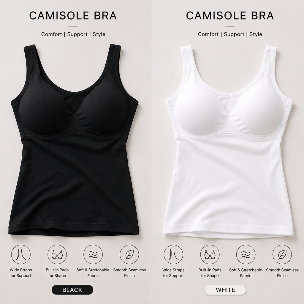 Seamless Padded Camisole Bra Top