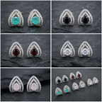 Luxury Crystal Teardrop Stud Earrings