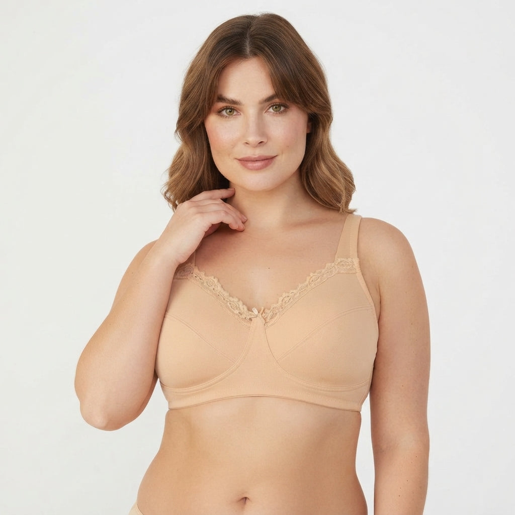 Women's Cotton Non-Padded Non-Wired Full Coverage Bra