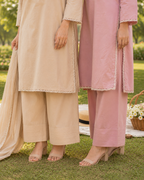 3 Piece Cotton Lawn Straight Kurta & Farshi Trouser