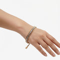 Sawera Studio Stainless Steel Crystal Chain Bracelet