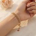 Sawera Studio Stainless Steel Gold Mesh Chain Bracelet