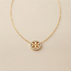 Sawera Studio Luxury Stainless Steel Crystal Pendant Necklace