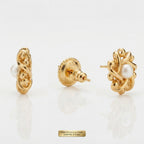 Sawera Studio Pearl Shell Stainless Steel Stud Earrings