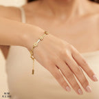 Sawera Studio Stainless Steel Gold Floral Bracelet important