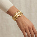 Sawera Studio Gold Plated Stainless Steel Statement Bracelet