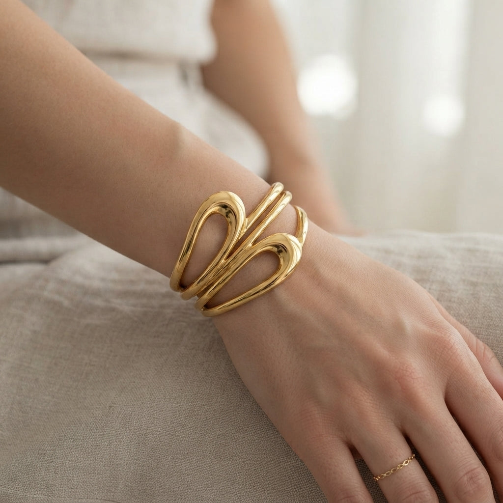 Gold Plated Stainless Steel Bracelet