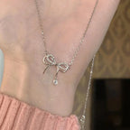 Flash Bow Silver - Necklace