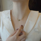 Lime Stone Gold - Necklace