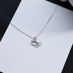 Almond Leaf Silver - Necklace