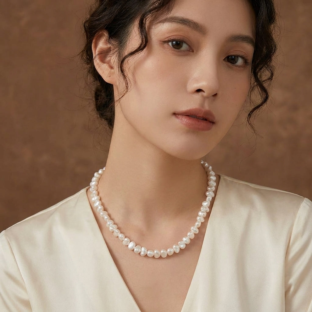 Luxury Baroque Pearl Choker Necklace for Women