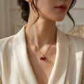 Luxury Cherry Pendant Necklace for Women