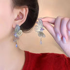Diamond & Silver Butterfly - Earring