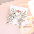 White Crystal Butterfly - Earring