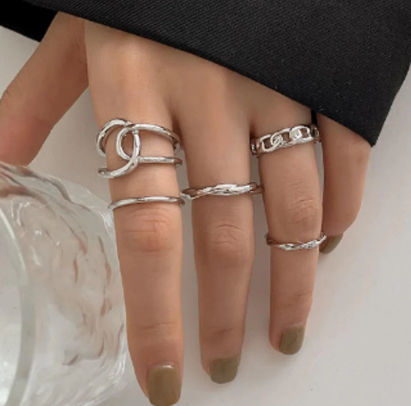 Gold Foil - Ring Set Of 5