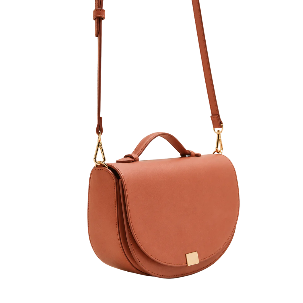 Stylish Brown Top Handle Bag