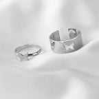 Butterfly Couple Ring set