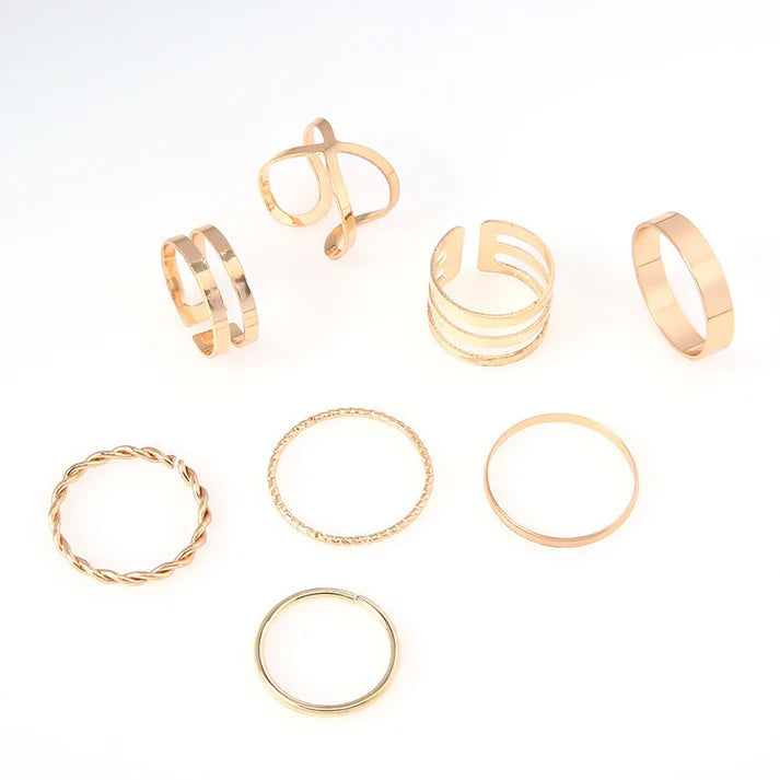 Classy Foiled - Ring Set of 7