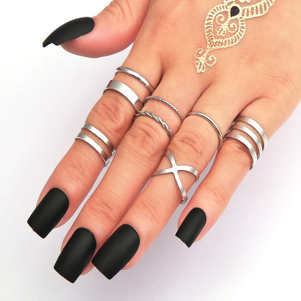 Classy Foiled - Ring Set of 7