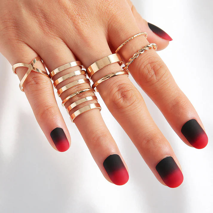 Classy Foiled - Ring Set of 7