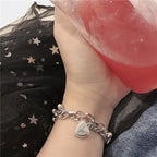Heart Charms Silver - Bracelet