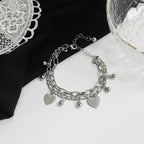 Heart Charms Silver - Bracelet