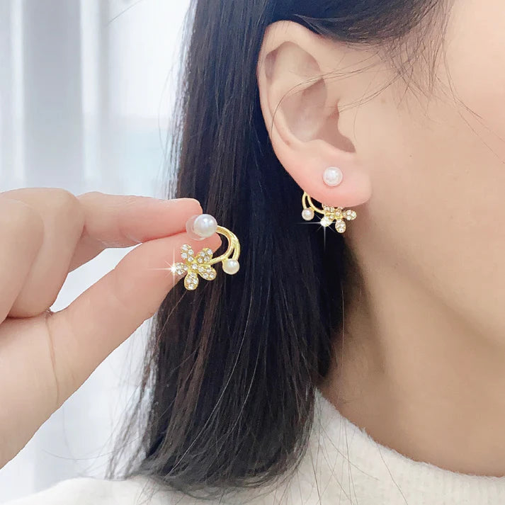 Blinky Flower Pearl - Earring
