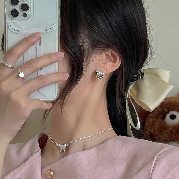 Silver Hear - Earring