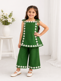 Azadi Collection | Girls Green Floral 2 Piece