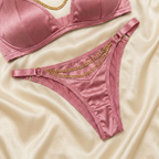 Luxury Chain Detail Bra & Panty Set