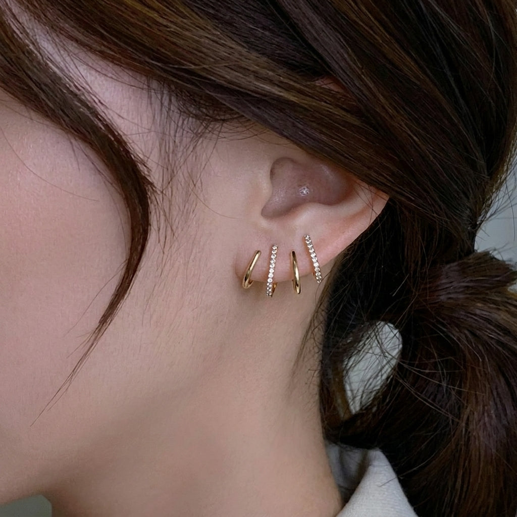 Multi Faux Gold - Earring