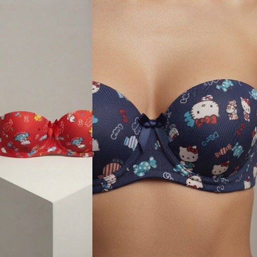Hello Kitty Half Cup Soft Push-up bra