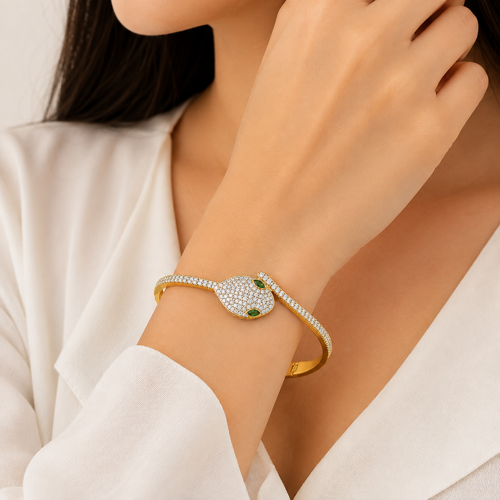 Premium Stainless Steel Snake cuff Bracelet for Women