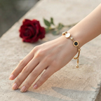 Sawera Studio Stainless Steel Double-Sided Clover Bracelet