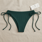 Ribbed Side Tie Bikini Panty