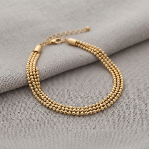 Sawera Studio Stainless Steel Gold Mesh Chain Bracelet