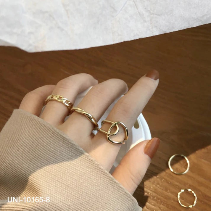 Gold Foil - Ring Set Of 5