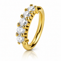 Round Stone Ear cuff Single