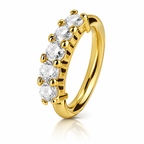 Round Stone Ear cuff Single
