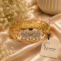 Sawera Studio Premium Stainless Steel Gold Plated Crystal Bracelet