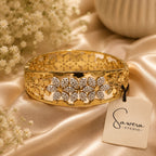 Sawera Studio Premium Stainless Steel Gold Plated Crystal Bracelet