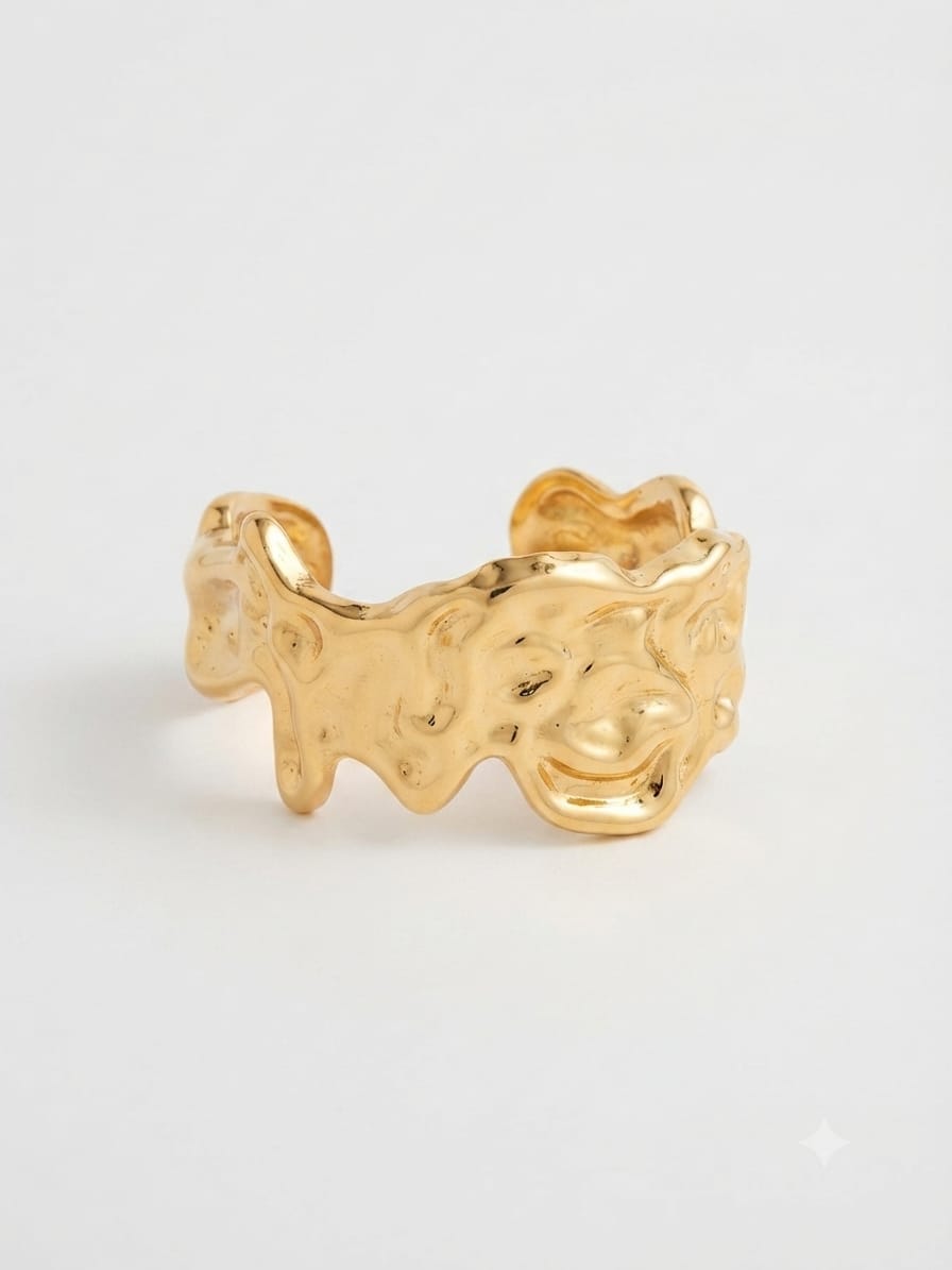Sawera Studio Gold Plated Stainless Steel Statement Bracelet