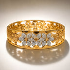 Sawera Studio Premium Stainless Steel Gold Plated Crystal Bracelet
