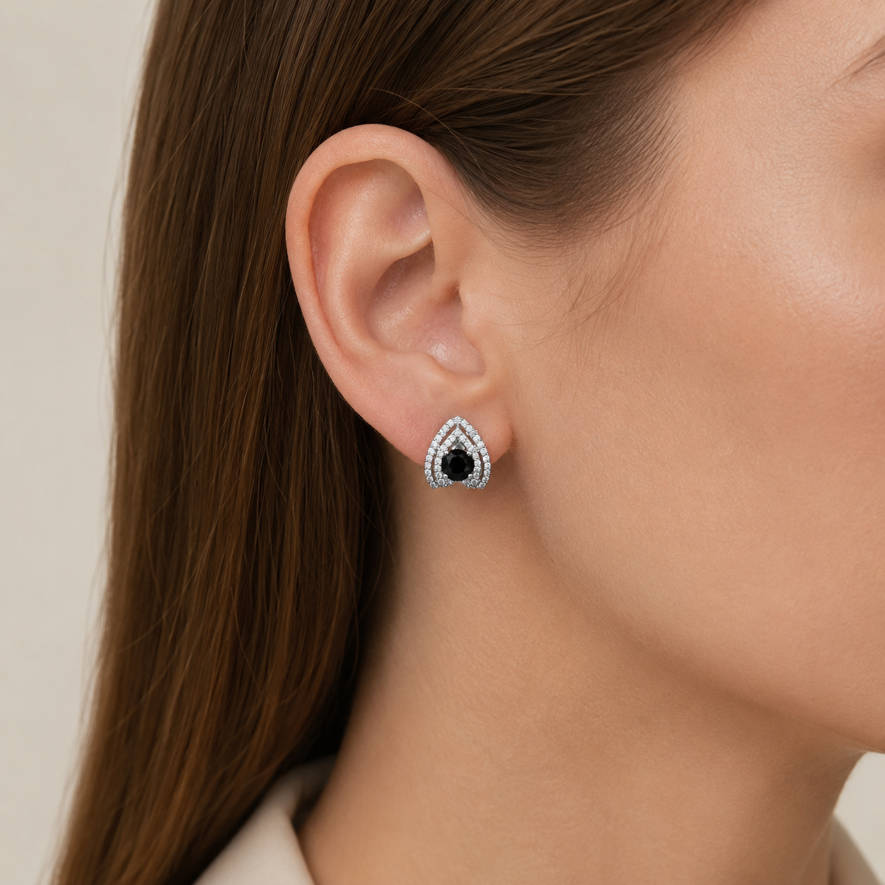 Luxury Crystal Teardrop Stud Earrings