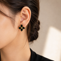 Sawera Studio Floral Stainless Steel Stud Earrings for Women